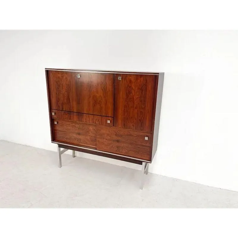 Mueble bar belga de alta calidad, años 80