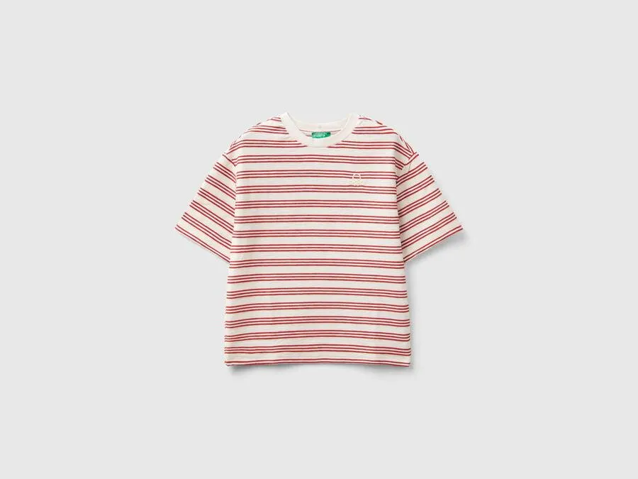 Camiseta de rayas de corte oversize