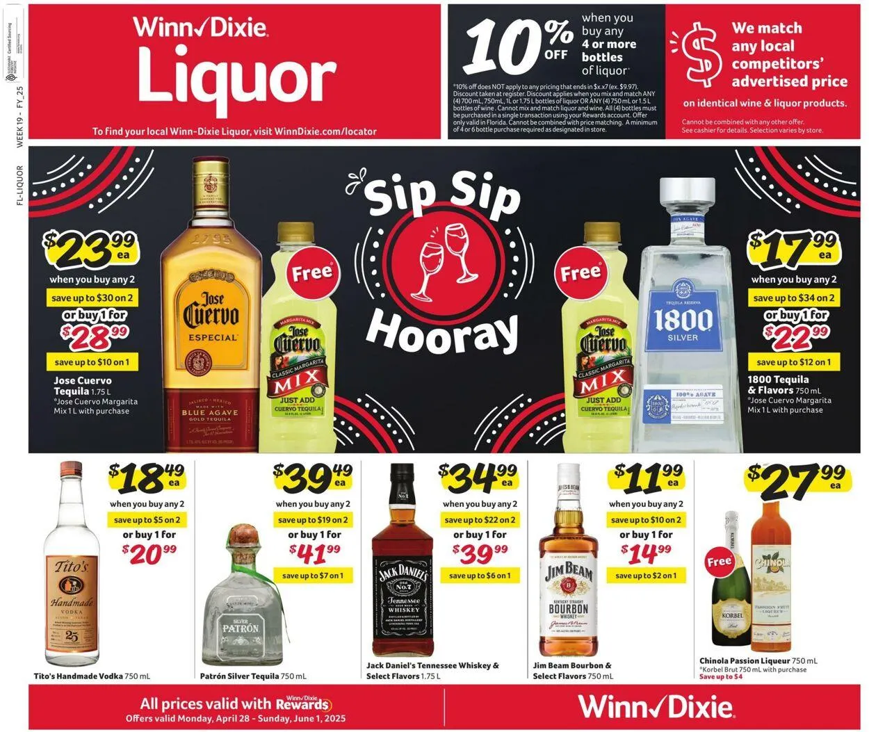 Catálogo de Winn Dixie Current weekly ad 28 de abril al 1 de junio 2025 - Página 1