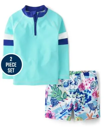 Boys Tropical Swimsuit - Splish-Splash - multi clr