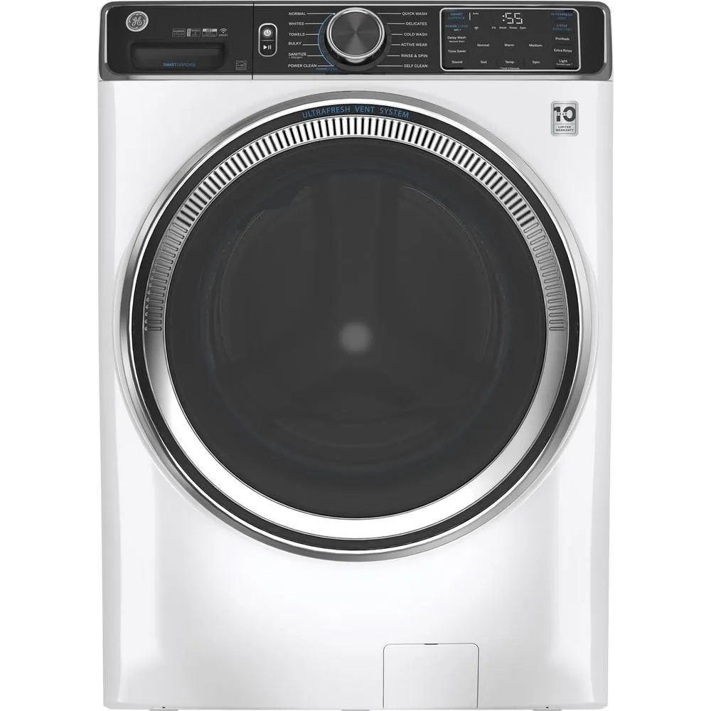 GE Appliances GFW850SSNWW 5.0cu.ft. Front Load Washing Machine with UltraFresh Vent System - White