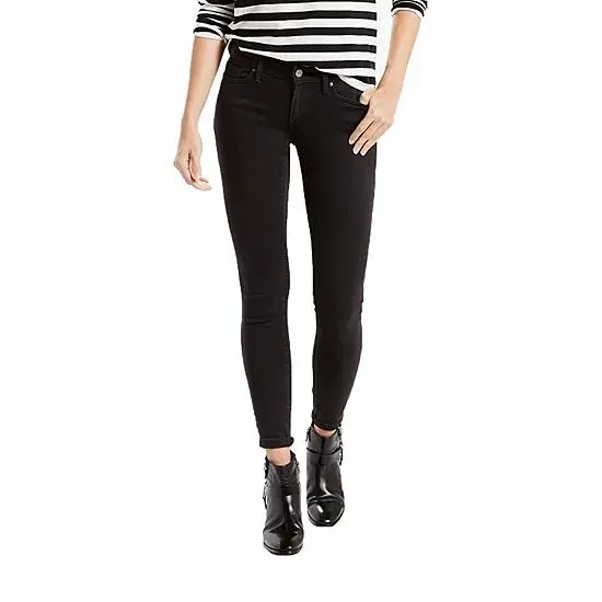 Levi's Stretch Fabric Womens Mid Rise 711 Skinny Fit Jean