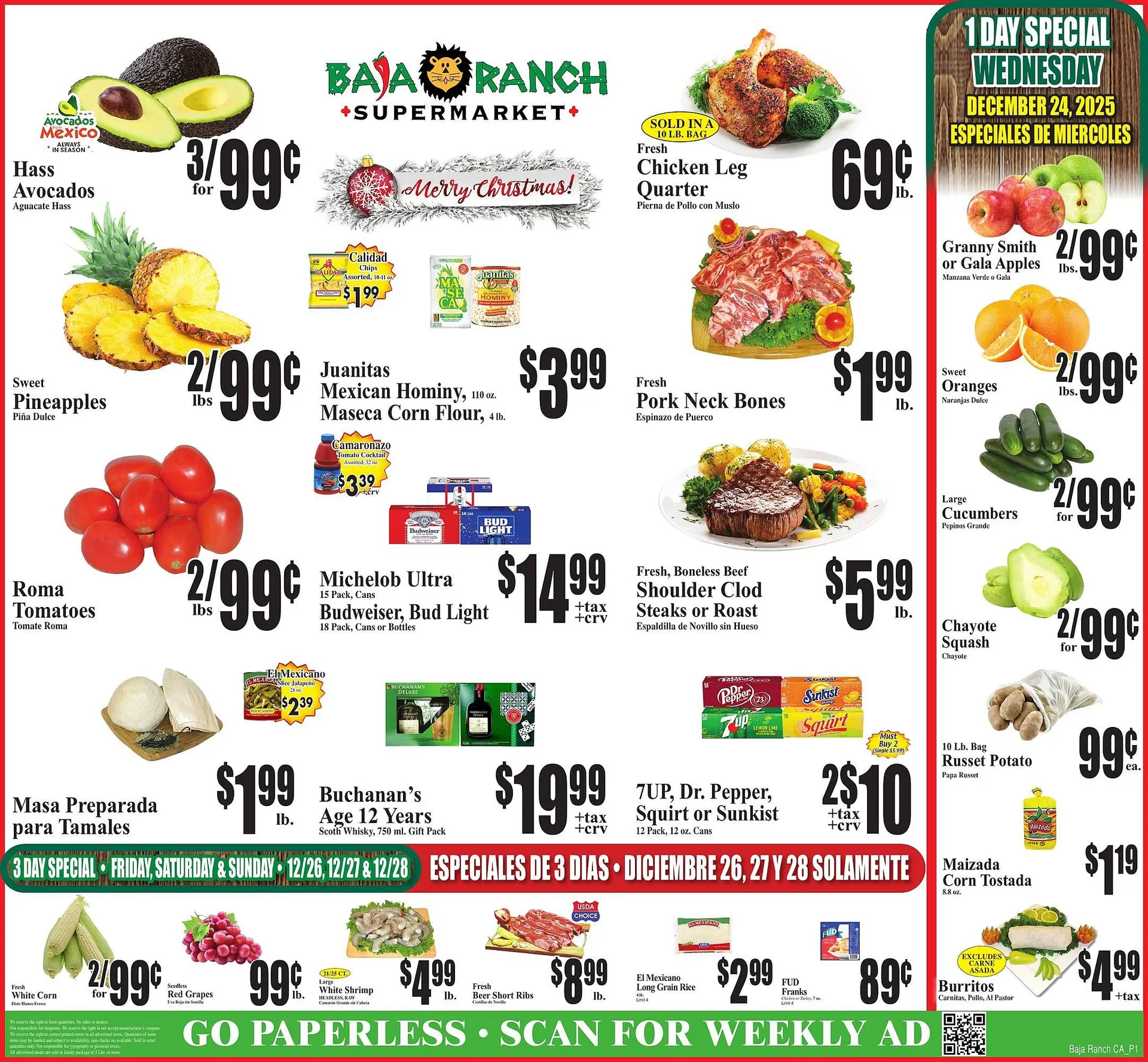 Catálogo de Baja Ranch weekly ad 24 de diciembre al 30 de diciembre 2025 - Página 1