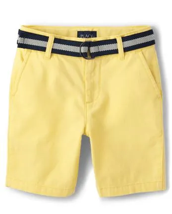 Shorts chinos con cinturón para niños - sun valley