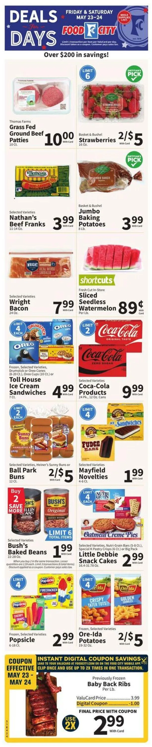 Weekly ad Food City Current weekly ad from May 21 to May 27 2025 - Page 1