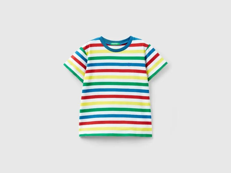 Camiseta de rayas de 100 % algodón