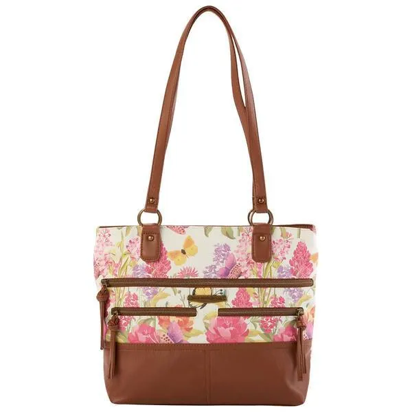 Stone Mountain Beau Jardin Washed Donna Tote - Bone/Tan