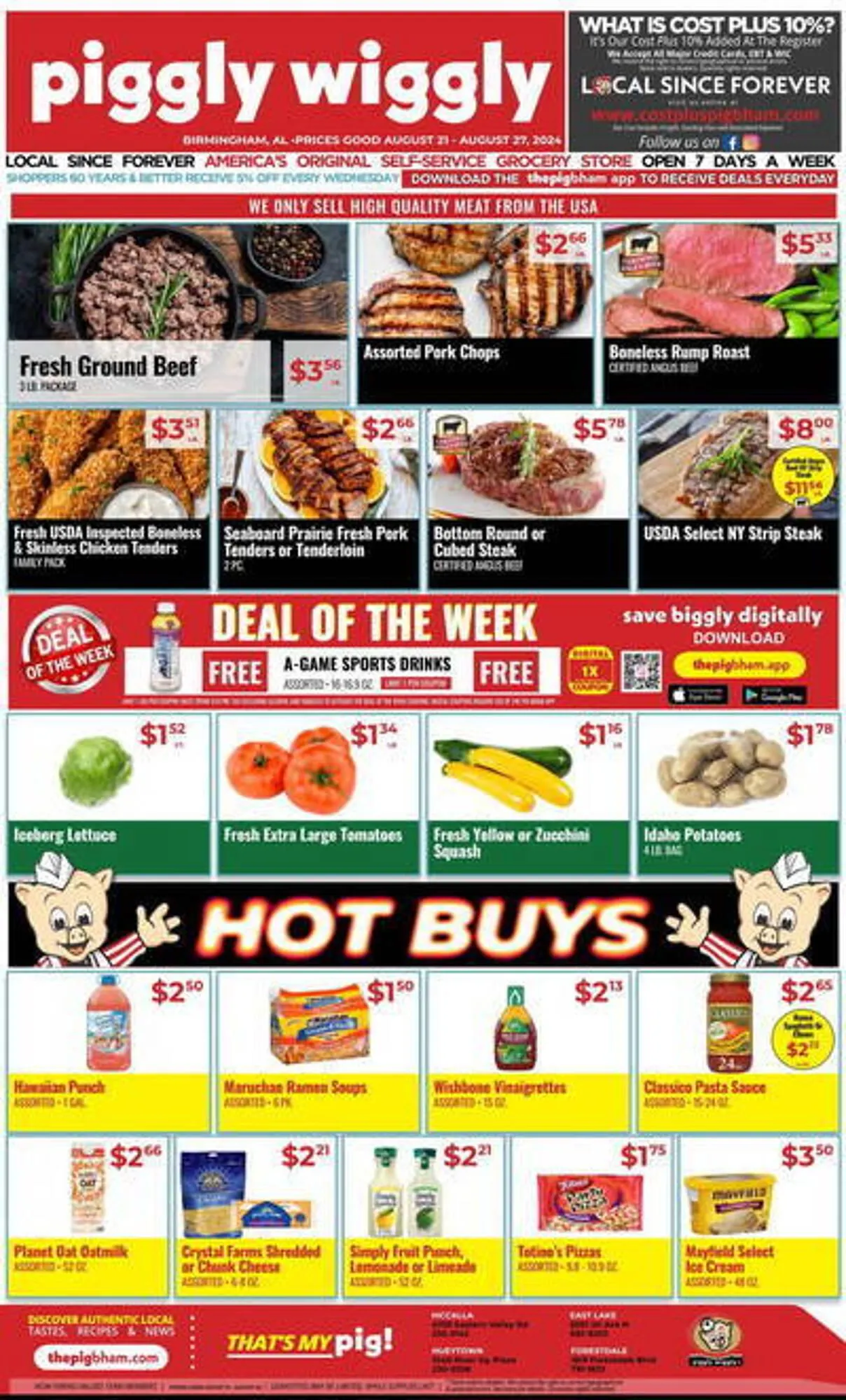 Catálogo de Piggly Wiggly Weekly Ad 21 de agosto al 27 de agosto 2024 - Página 1