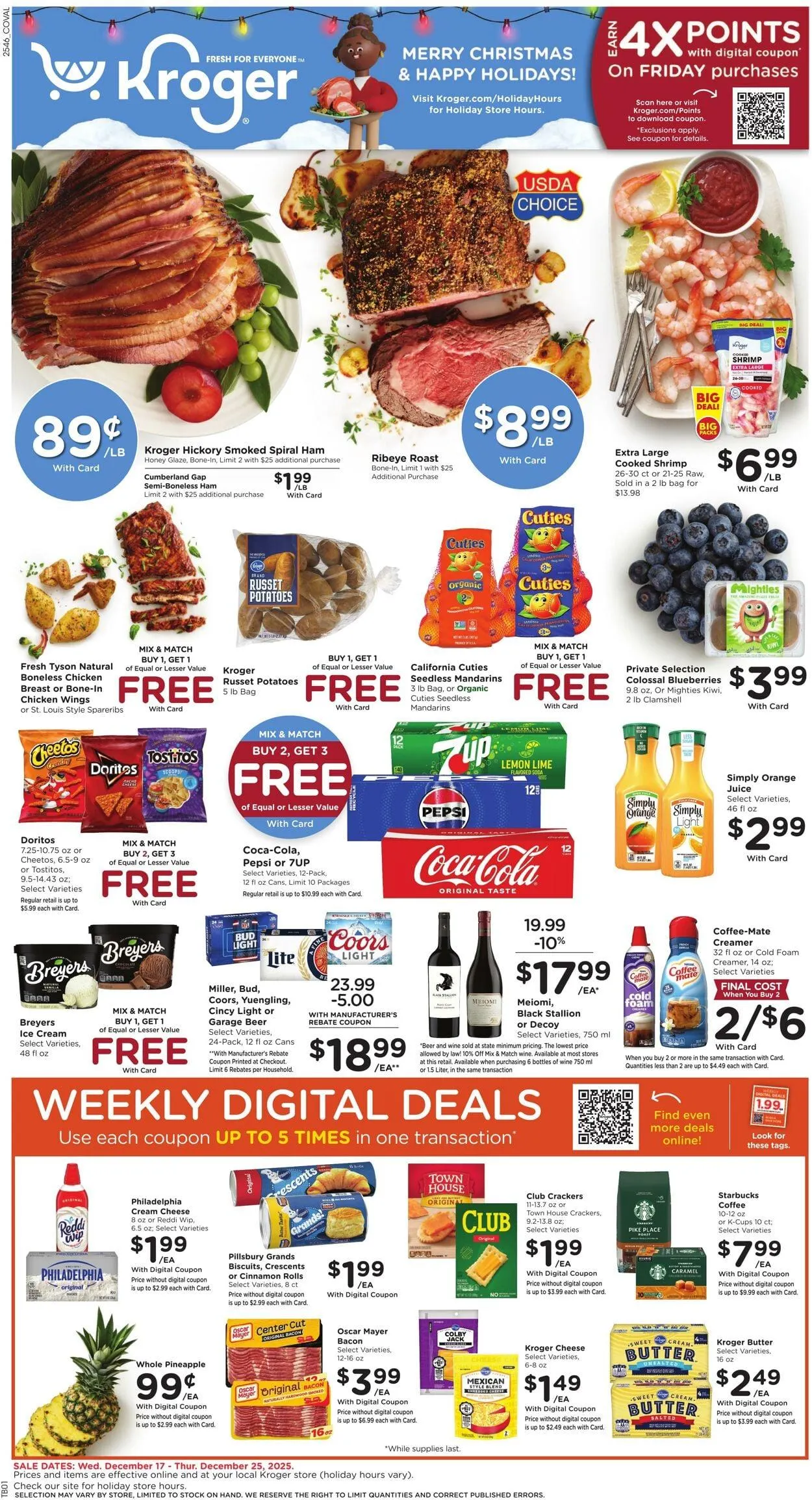 Catálogo de Kroger Current weekly ad 17 de diciembre al 25 de diciembre 2025 - Página 1