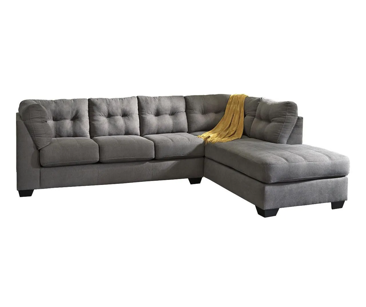 Signature Design By Ashley Maier Charcoal Sectional with Right-Facing Chaise