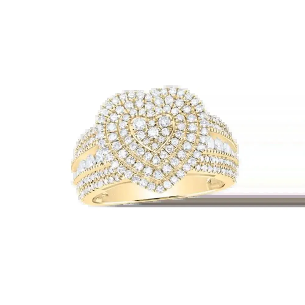 Anillo Corazón Iluminado Diamante