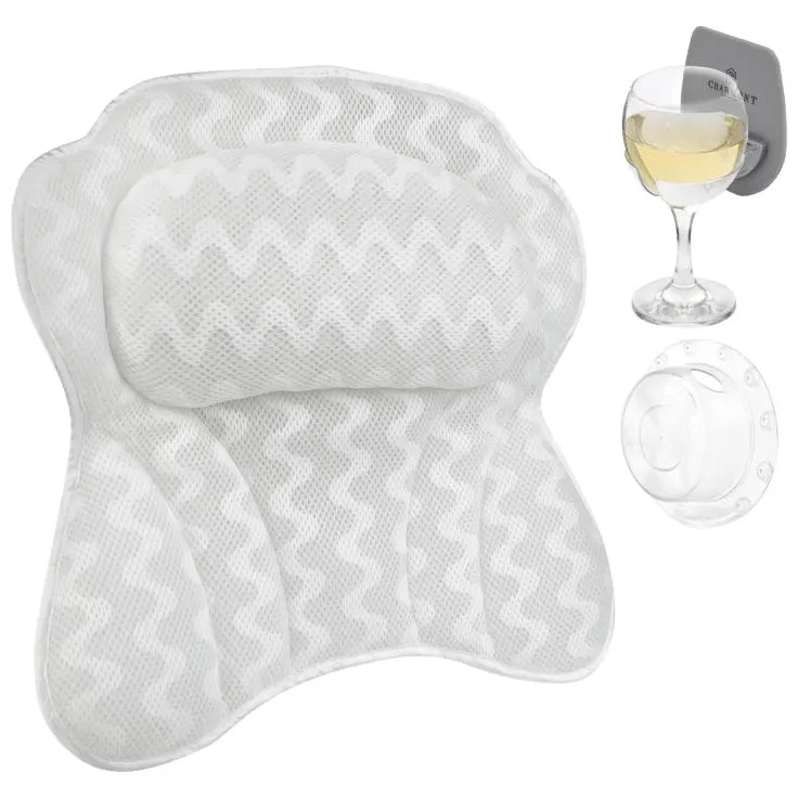 Charmont Juego de 3 Piezas Almohadas de Baño de Lujo