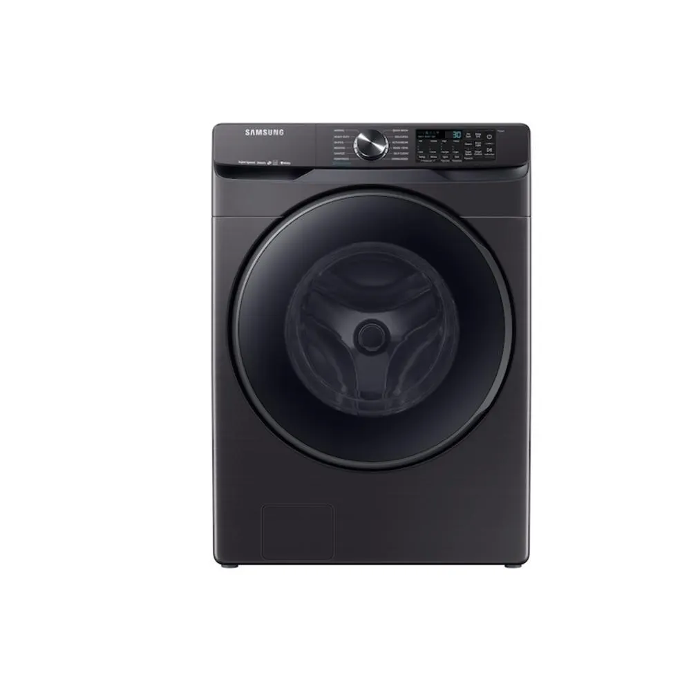 Samsung WF50R8500AV/US 5.0 cf Front Load smart Bixby enabled washer w/ Super Speed and Steam in Black Stainless