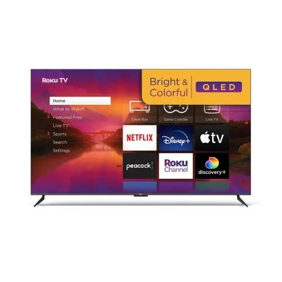 Roku - 75" Class Plus Series QLED 4K Smart RokuTV