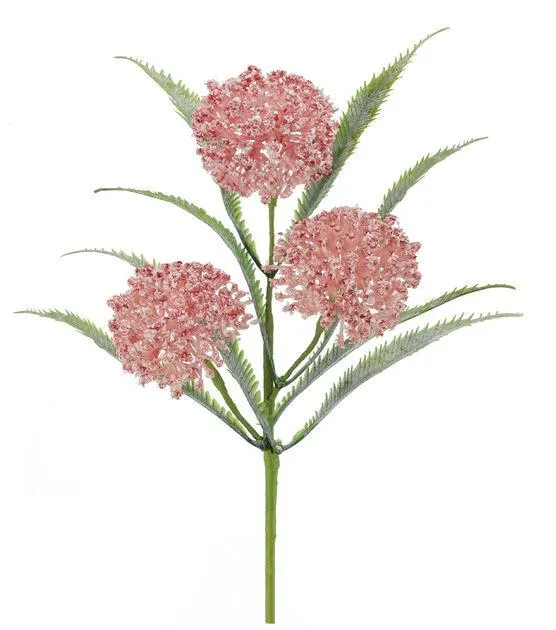 11" Spring Pink Pom Pom Pick by Bloom Room