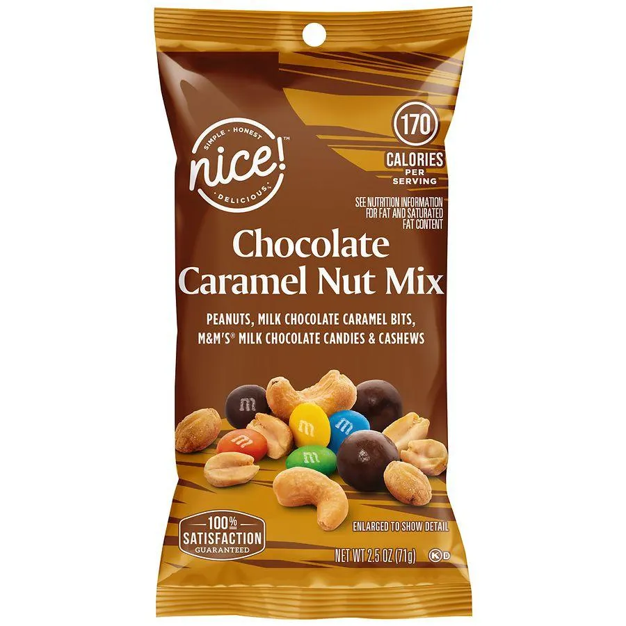 Nice! Chocolate Caramel Nut Mix, 2.5 oz