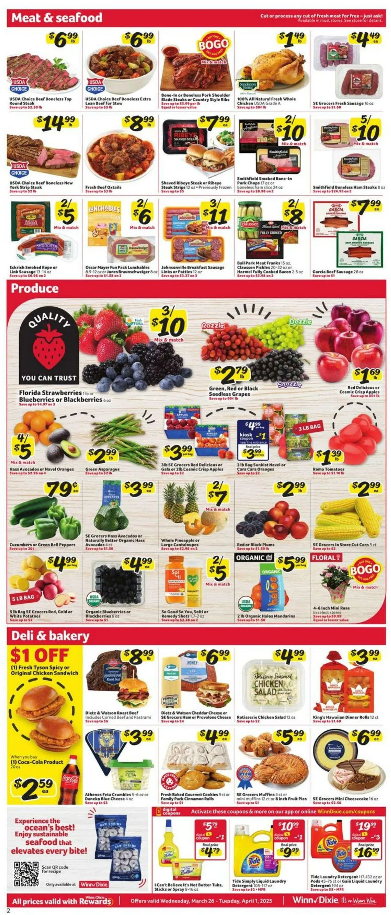 Catálogo de Winn Dixie Current weekly ad 26 de marzo al 1 de abril 2025 - Página 2