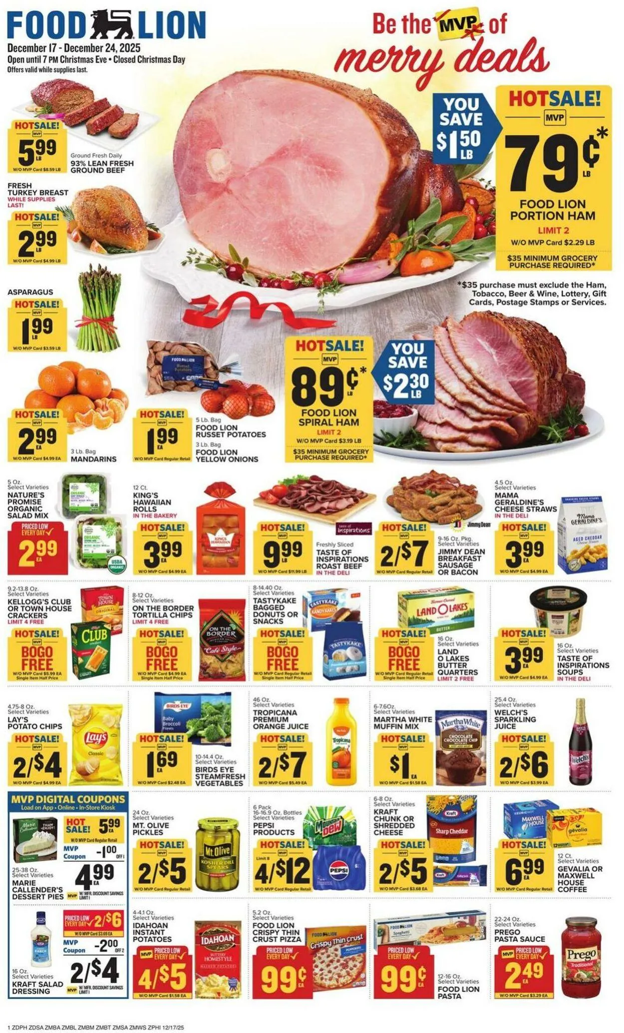 Catálogo de Food Lion Current weekly ad 17 de diciembre al 23 de diciembre 2025 - Página 1