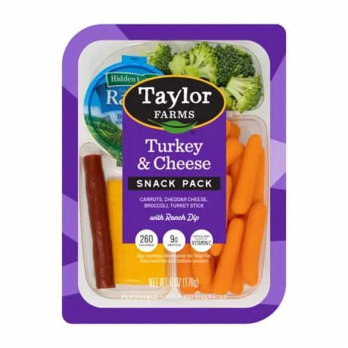 Taylor Farms® Turkey & Cheddar Cheese Snack Pack