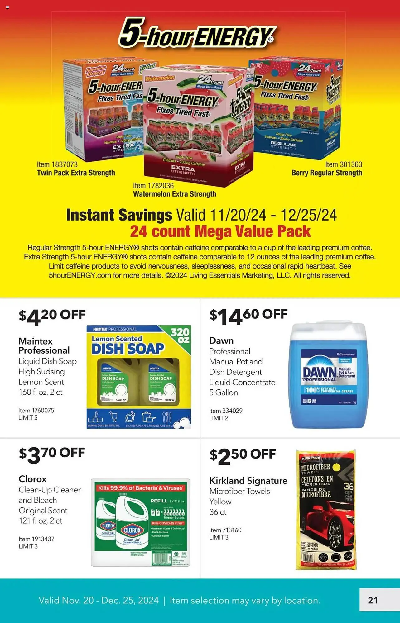 Weekly ad Costco Weekly Ad from November 20 to December 25 2024 - Page 21