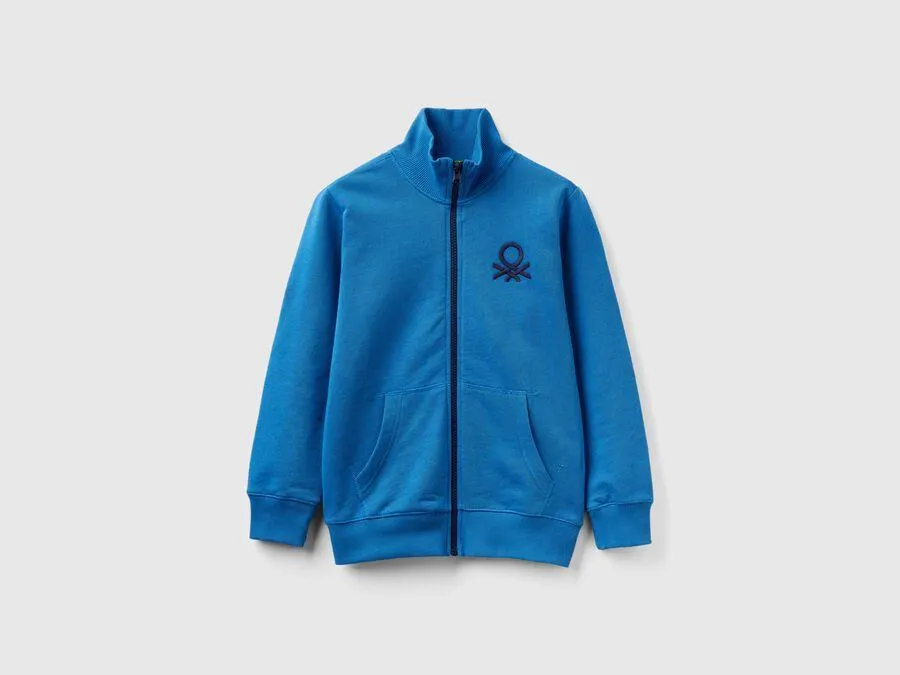 Sudadera de 100 % algodón con cremallera