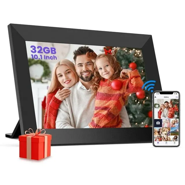 GIROOL WiFi Digital Picture Frame, 10.1" Digital Photo Frames,Smart IPS Touch Screen Photo Frame, Built-in 32GB Memory, Share Instant Photo from Anywhere , Supports Micro SD Card, Best Gift for Mom!