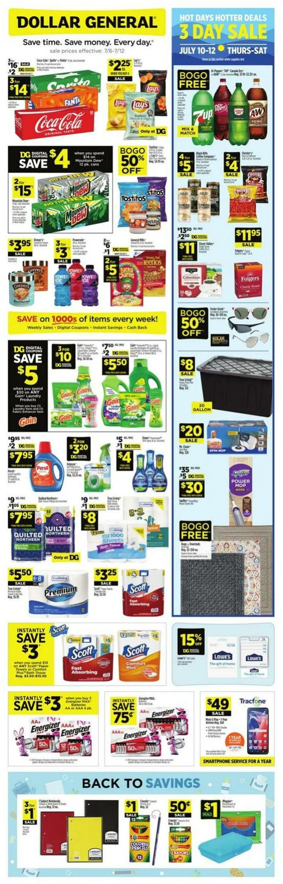 Catálogo de Dollar General Current weekly ad 6 de julio al 12 de julio 2025 - Página 1