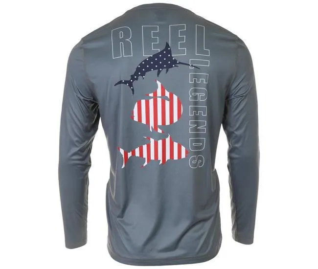 Mens Reel-Tec Americana Slam Short Sleeve T-Shirt