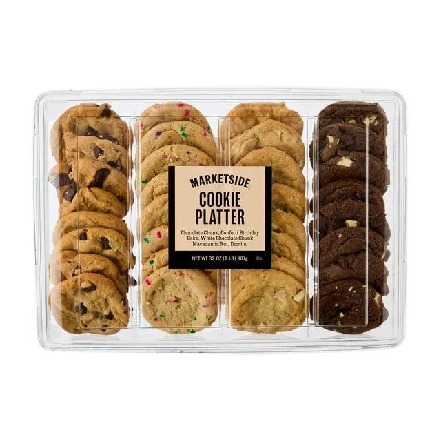 Marketside Cookie Platter, 32 oz, 32 Count, Baked