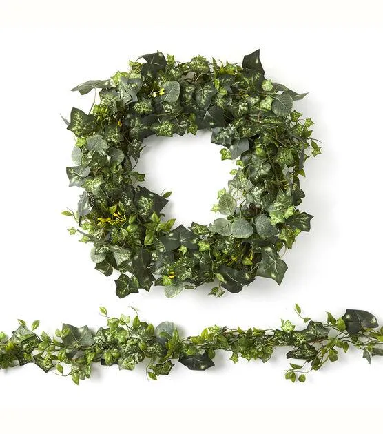 Spring Ivy & Eucalyptus Leaf Matching Wreath & Garland
