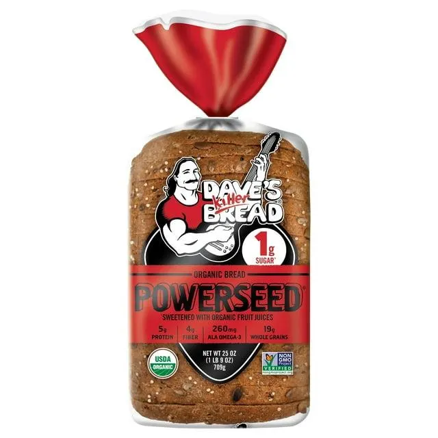 Dave's Killer Bread® Powerseed® Organic Sliced Bread Loaf, 25 oz, Shelf-Stable