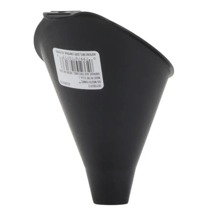 FloTool Black Big Mouth Funnel with No-Mess Splash Guard