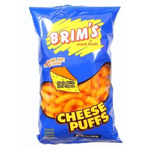 Brim’s Cheese Puffs, 7-oz. Bags