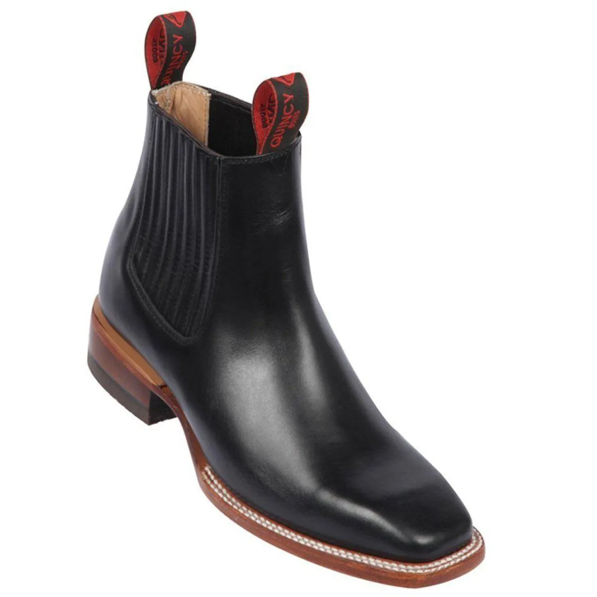 Botines Charros Quincy con Punta Cuadrada Q68B8305