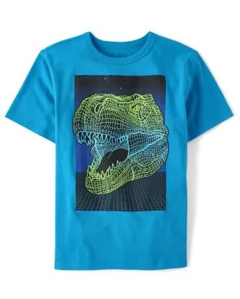 Boys Dino Graphic Tee - coastal