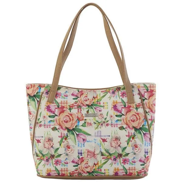 Koltov Emily East/West Floral Tote