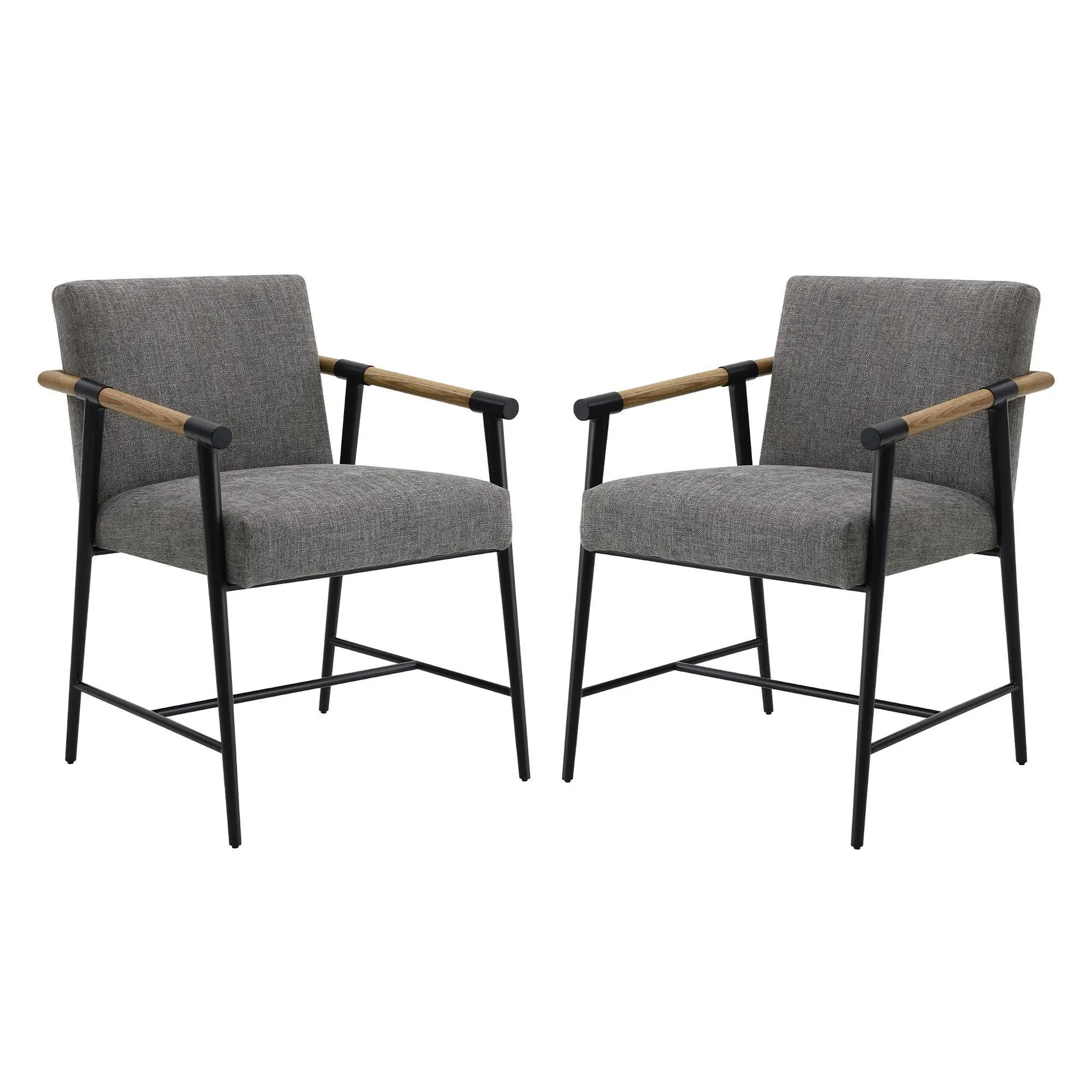 Dos sillas de comedor Parker resistentes a las manchas