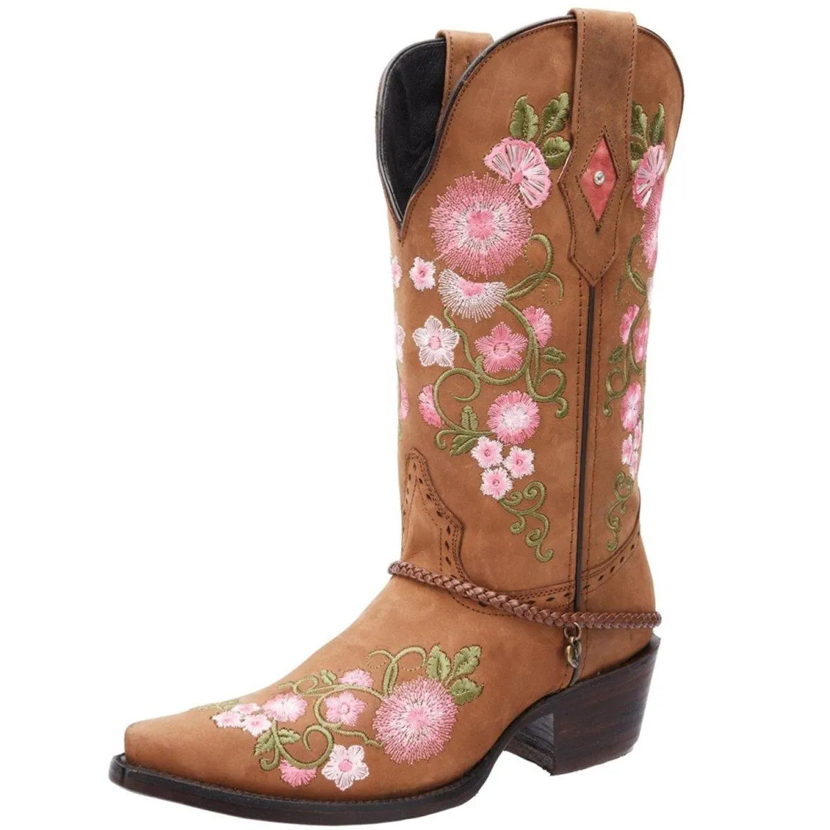 Botas de Cuero Crazy Horma Punta Recortada para Mujer WD-474