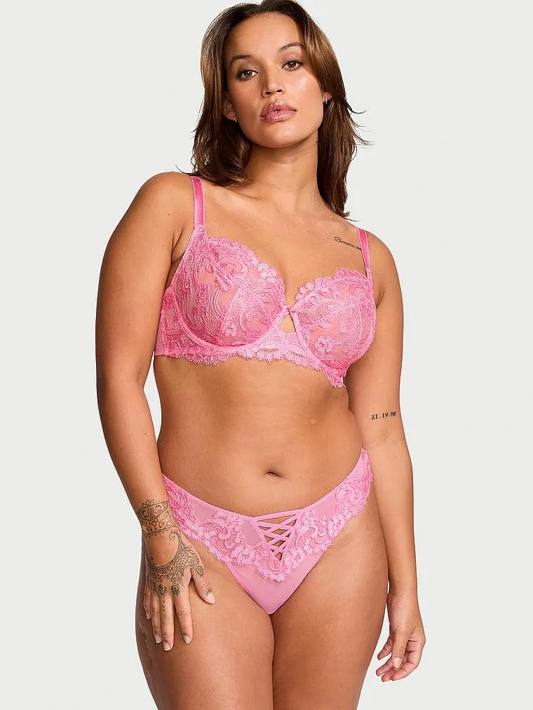 The Fabulous by Victoria's Secret Unlined Boho Floral Embroidery Full-Cup Bra