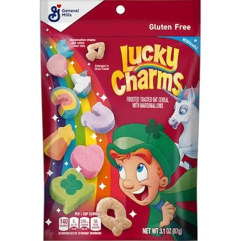 General Mills Lucky Charms Cereal, 3.1 oz.