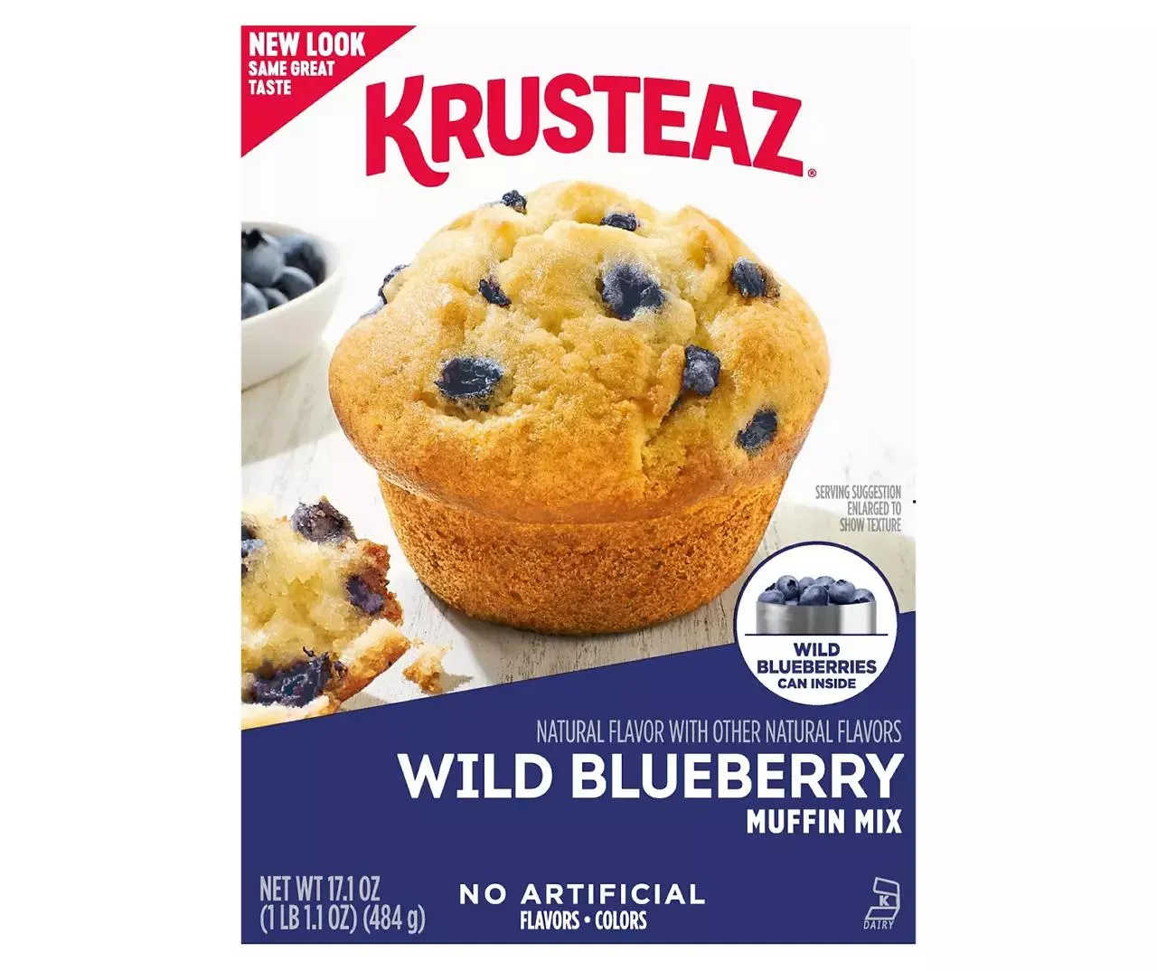 Krusteaz Wild Blueberry Muffin Mix, 17.1 Oz