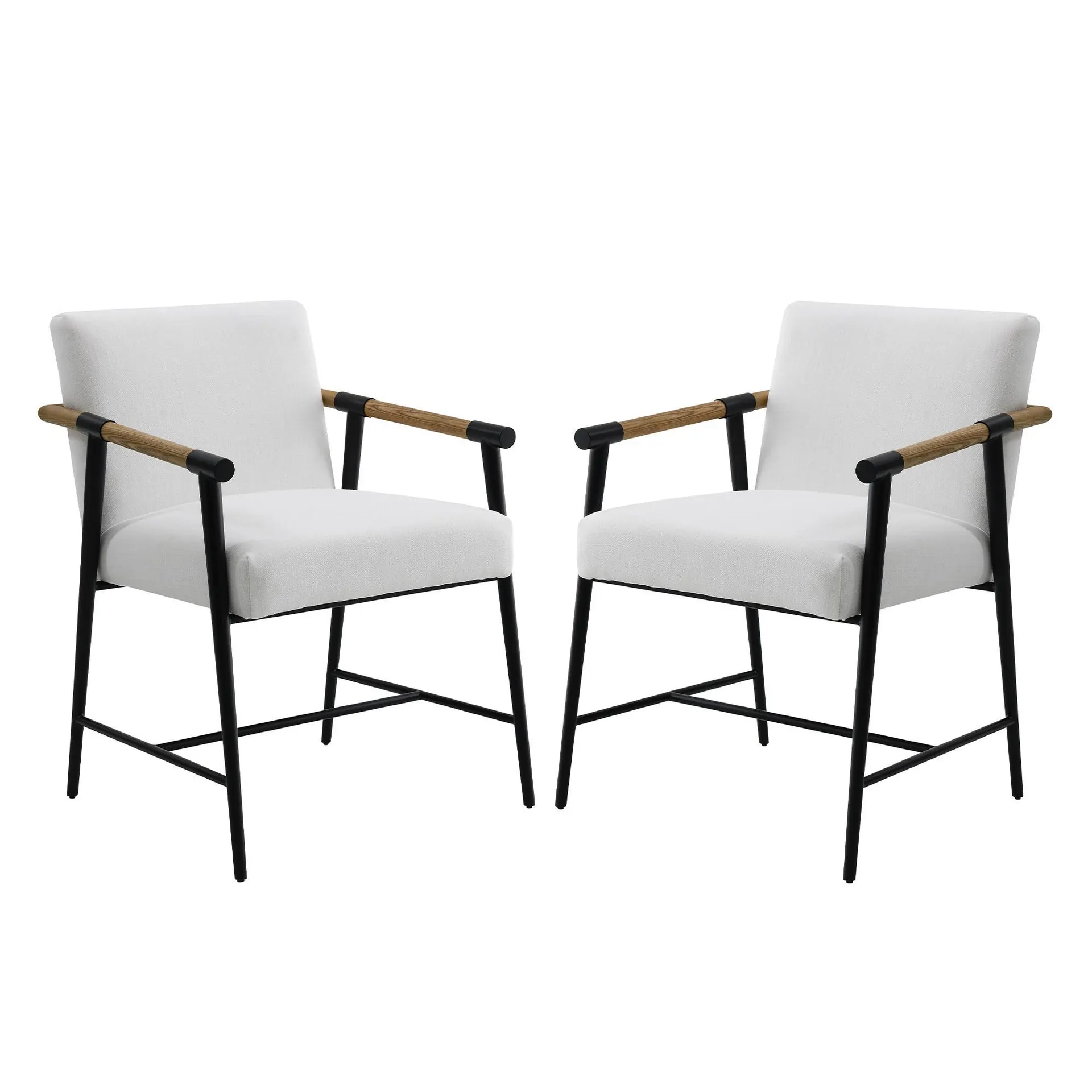 Dos sillas de comedor Parker resistentes a las manchas