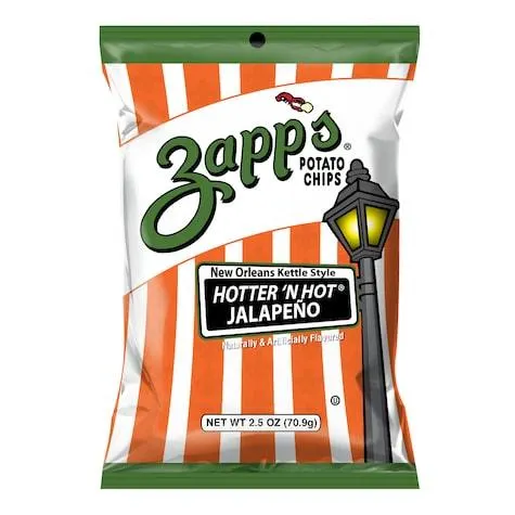 Zapp's Hotter 'N Hot Jalapeño New Orleans Kettle Style Potato Chips