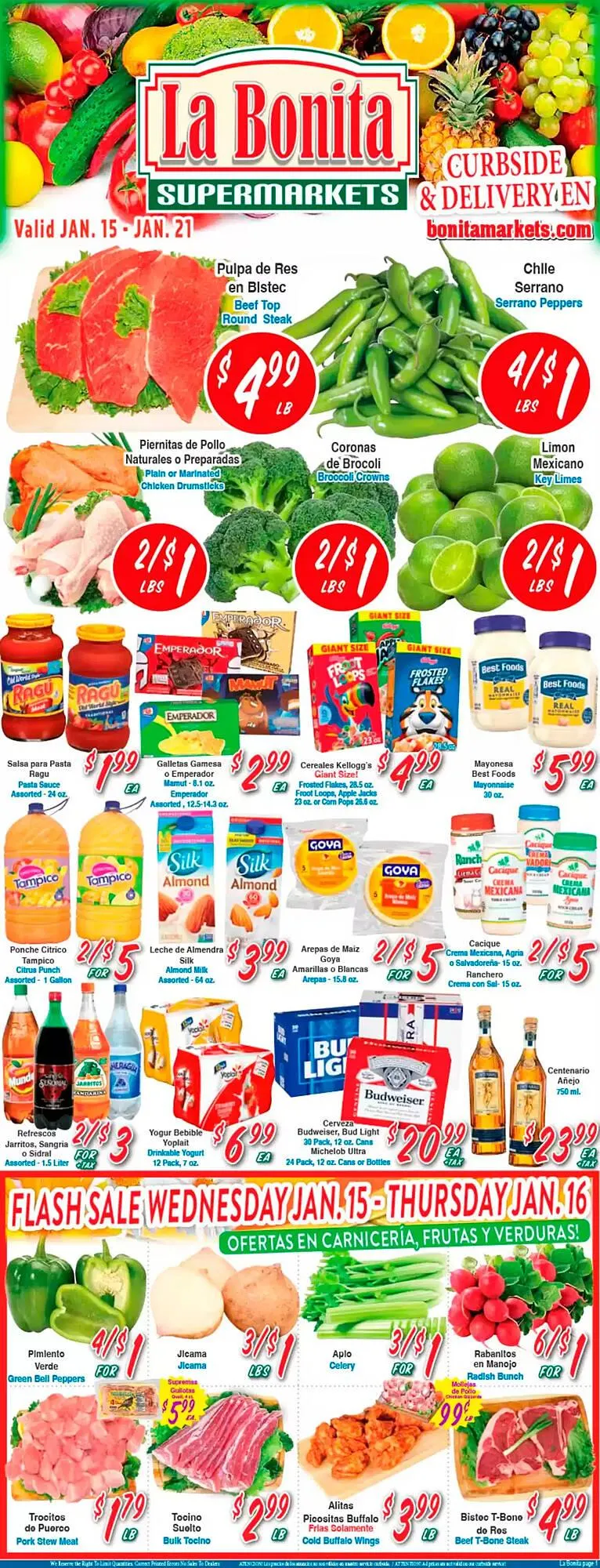 La Bonita Supermarkets Weekly Ad - 1