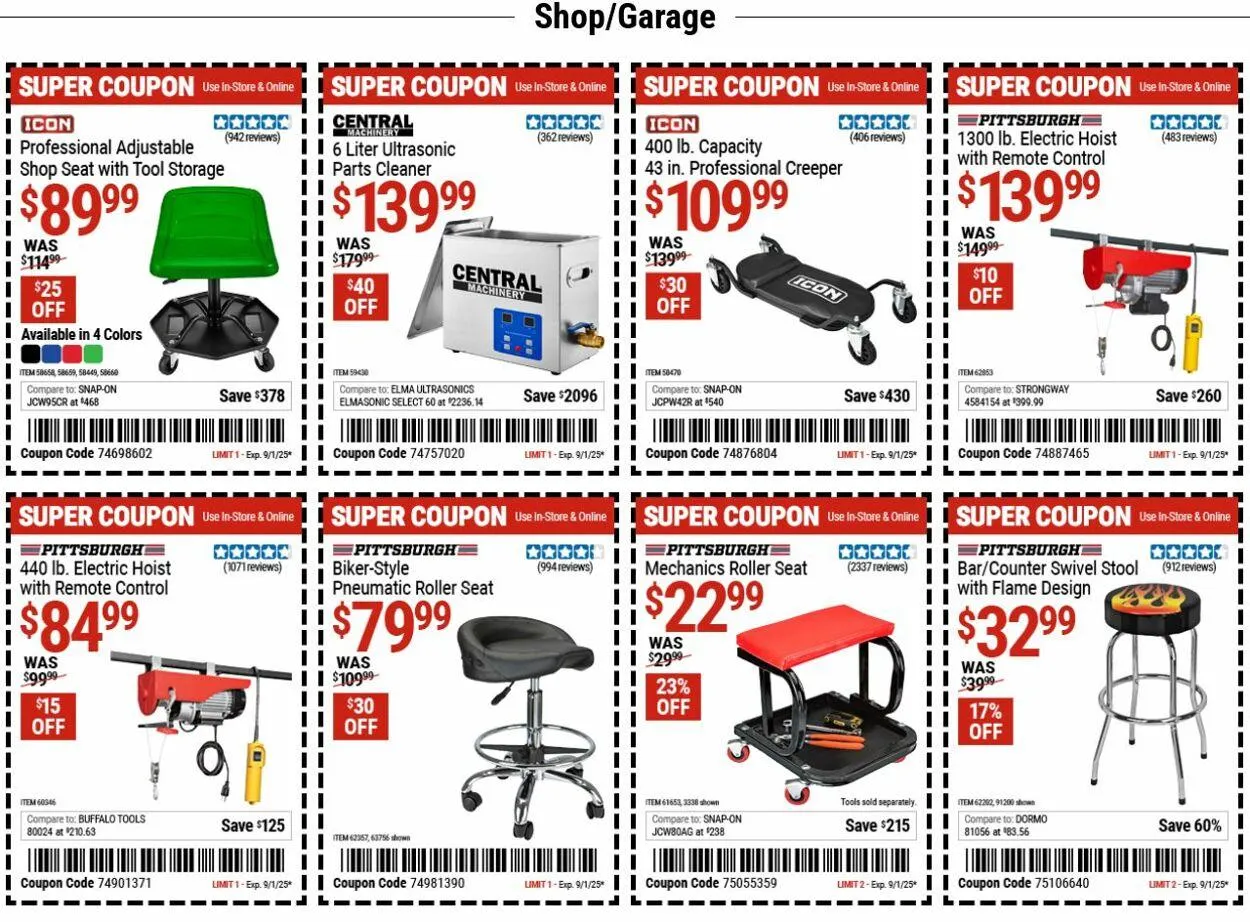 Weekly ad Harbor Freight from August 25 to September 3 2025 - Page 9