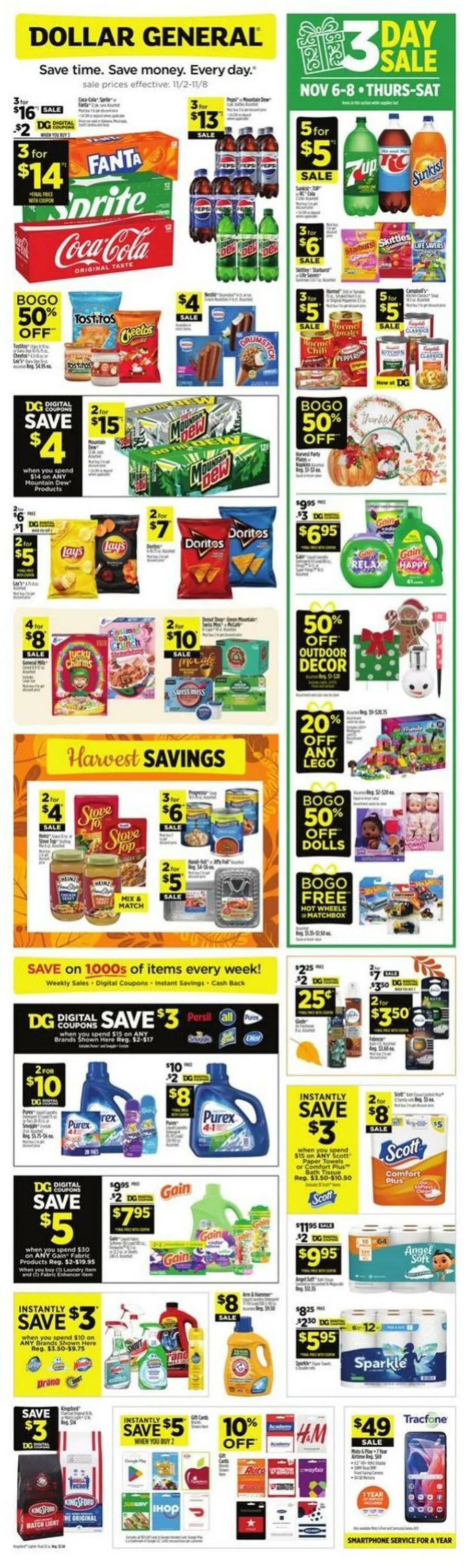 Catálogo de Dollar General Current weekly ad 2 de noviembre al 8 de noviembre 2025 - Página 1
