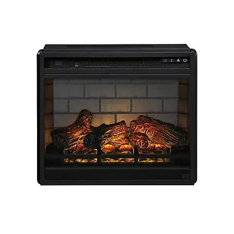 Signature Design by Ashley Entertainment Accessories Electric Infrared Fireplace Insert - Black