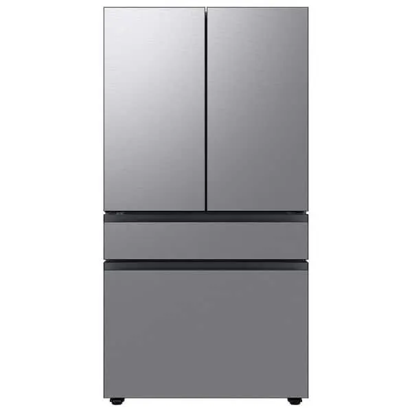 Bespoke 23 cu. ft. 4-Door French Door Smart Refrigerator with Beverage Center in Stainless Steel, Counter Depth