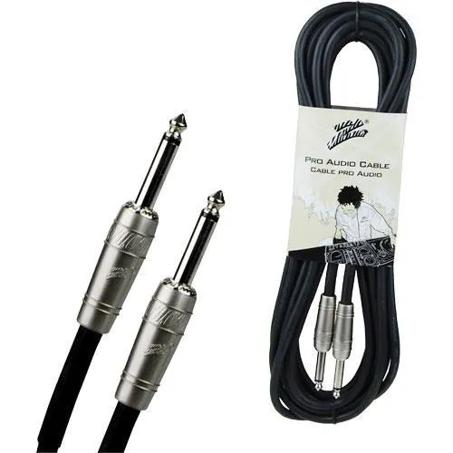 1/4" Male To 1/4" Male Mono Pro Audio Cable