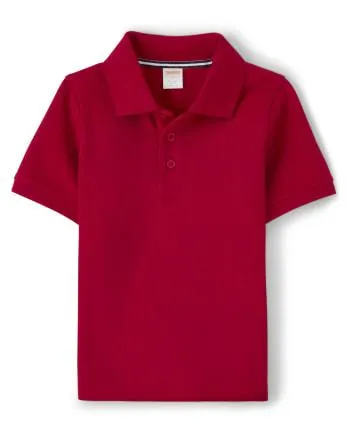 Polo para niños con resistencia a las manchas - Uniforme - pure red